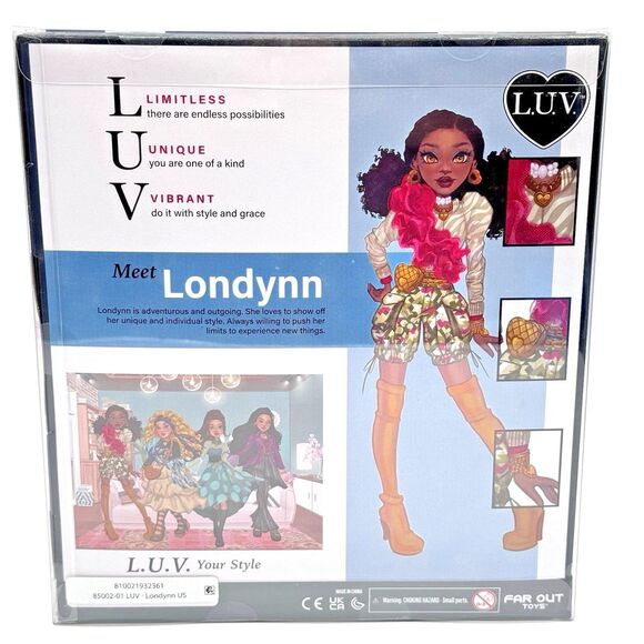 LUV Premium Fashion Doll - Londynn, Dolls for Children Ages 6+ NEW - Picture 3 of 4